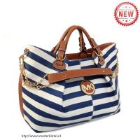 michael kors striped logo groot blauw bakken Den Haag Shop t2yl0584